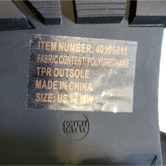 NWOT Torrid Black Lug Outsole Heel Sandal 12WW - Picture 9 of 10